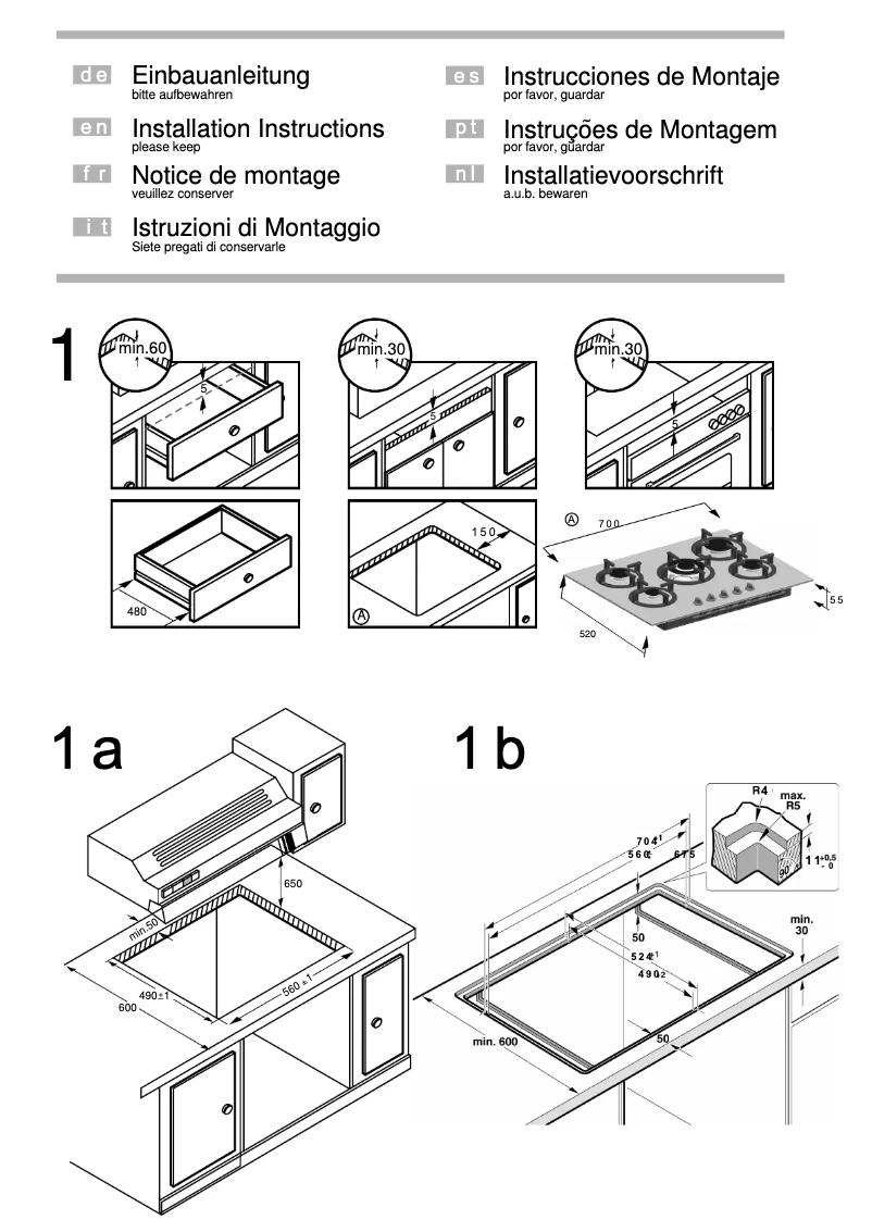 Page n°1 - Guide d'installation Siemens EC775QB20N