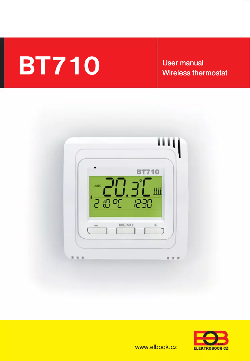 Page n°1 - Manuel utilisateur Elektrobock BT710