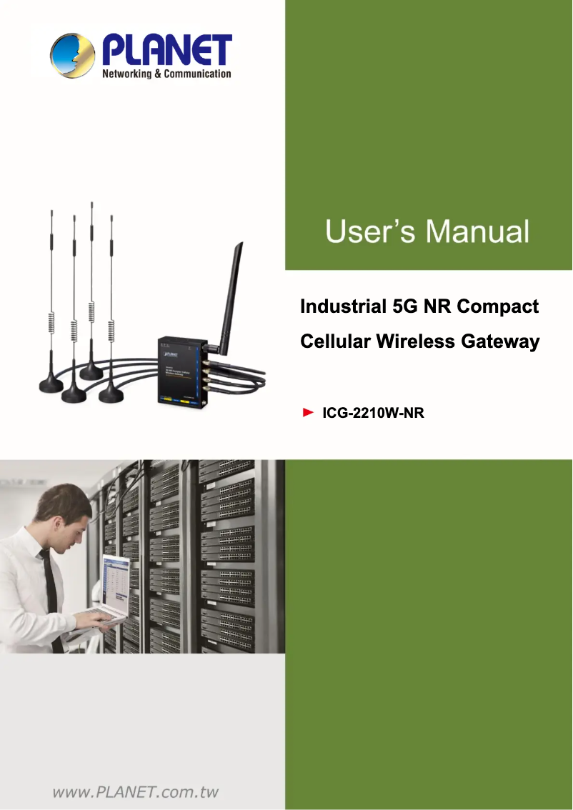 Page n°1 - Manuel utilisateur Planet ICG-2210W-NR