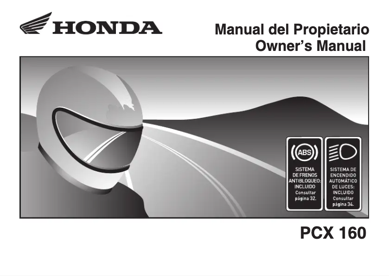 Página 1 del manual Manual de usuario Honda PCX 160 (2023)