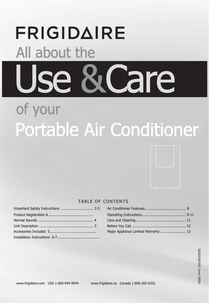 Image de la première page du manuel de l'appareil FFPH1222R1