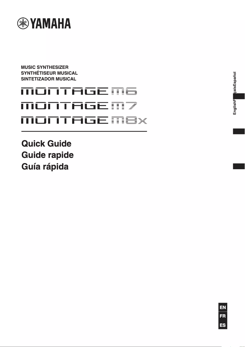 Page n°1 - Manuel utilisateur Yamaha MONTAGE M6