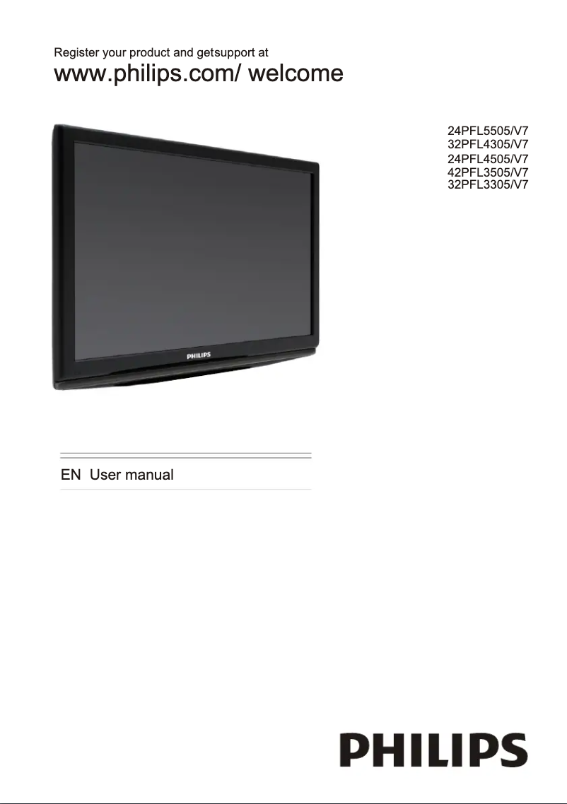 Page 1 de la notice Manuel utilisateur Philips 32PFL3305