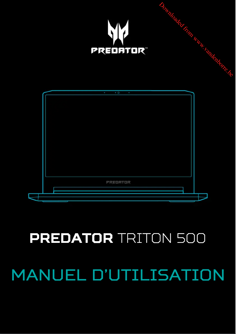 Page n°1 - Manuel utilisateur Acer Predator Triton 500