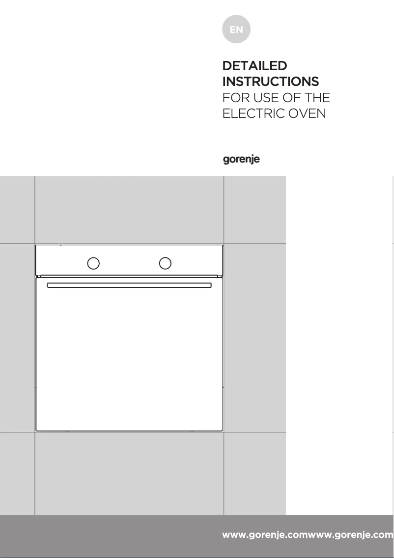Page n°1 - Mode d'emploi Gorenje BO647A10XG