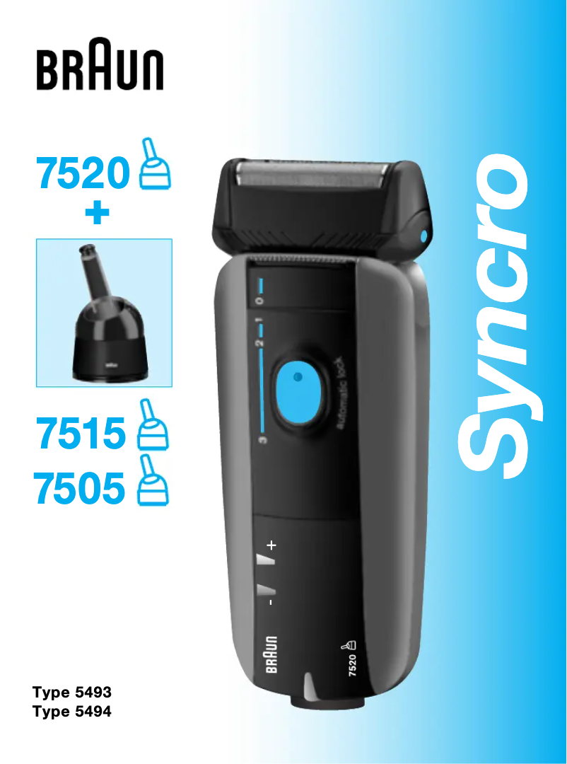 Page 1 de la notice Manuel utilisateur Braun Syncro 7515