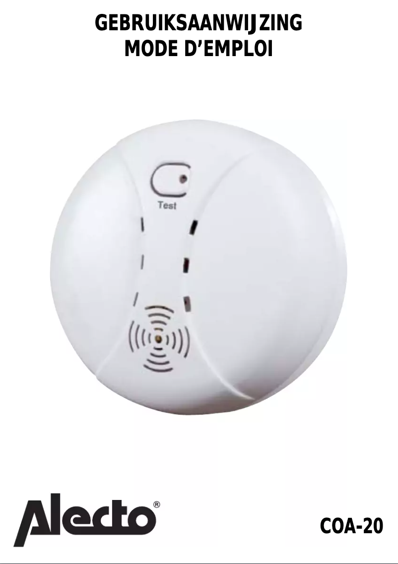 Page 1 de la notice Manuel utilisateur Alecto COA-20