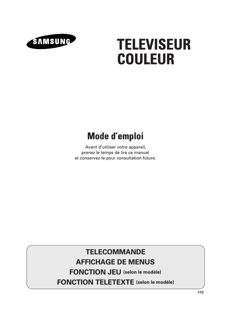 Page 1 de la notice Manuel utilisateur Samsung CS-25M6MH