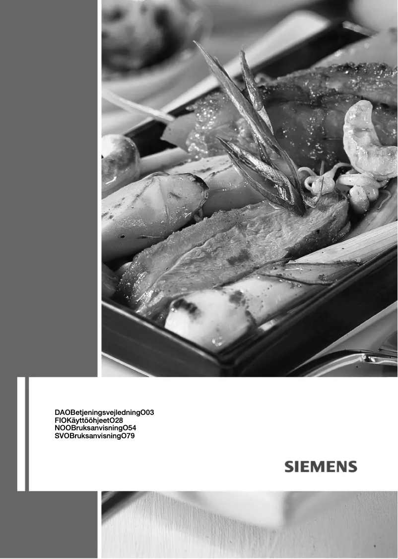 Page n°1 - Manuel utilisateur Siemens EH685ME11E