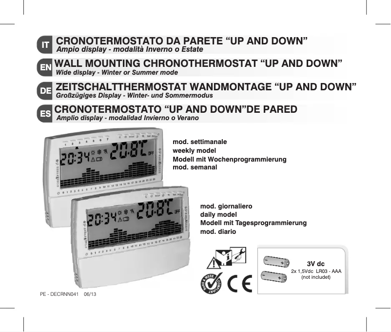 Image de la première page du manuel de l'appareil DECRNN041