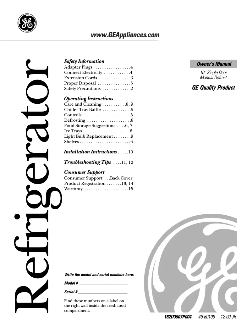 Imagen de la primera página del manual del dispositivo TAX10SNXLAD