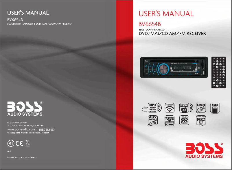 Page n°1 - Manuel utilisateur Boss BV6654B