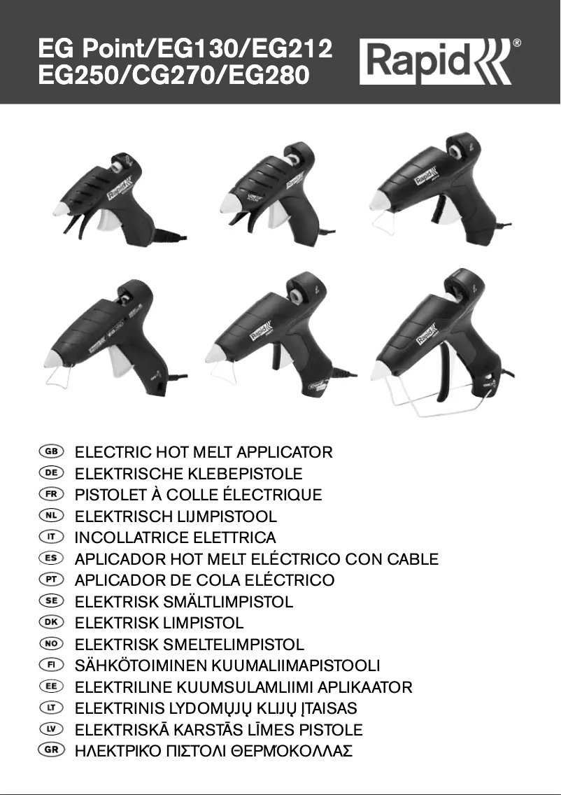 Page n°1 - Manuel utilisateur Rapid CG270