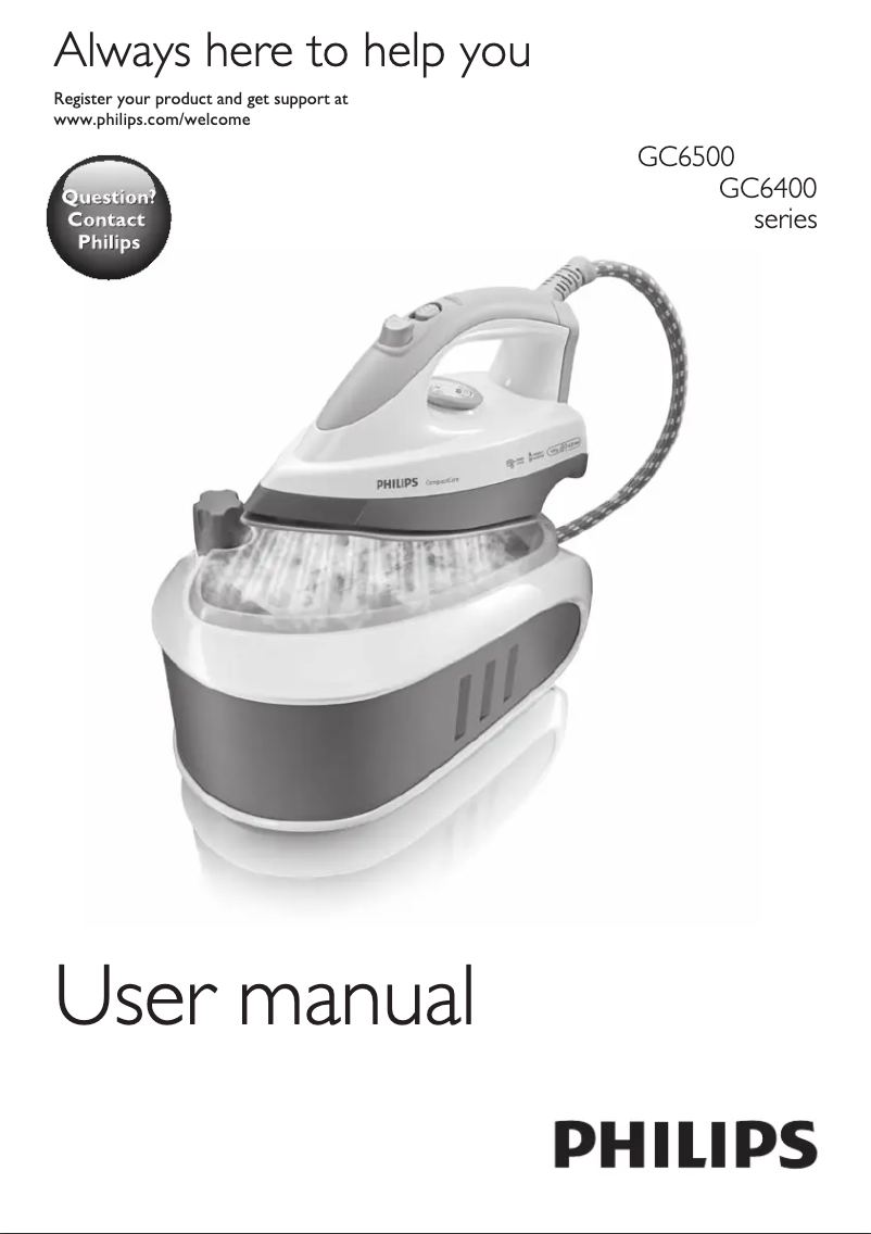 Image de la première page du manuel de l'appareil CompactCare GC6500