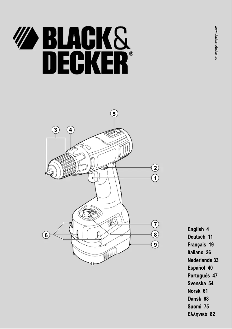 Page 1 de la notice Manuel utilisateur Black & Decker CL14K