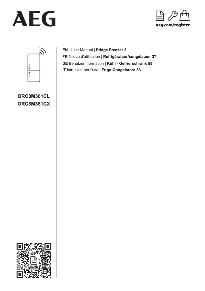 Página 1 del manual Manual de usuario AEG ORC8M361CL