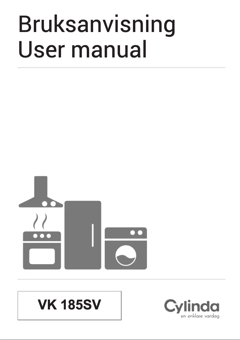Page n°1 - Manuel utilisateur Cylinda VK185SV