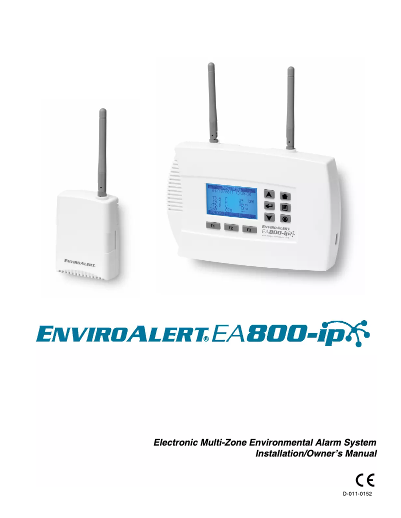 Page 1 de la notice Manuel utilisateur Winland EnviroAlert EA800-IP