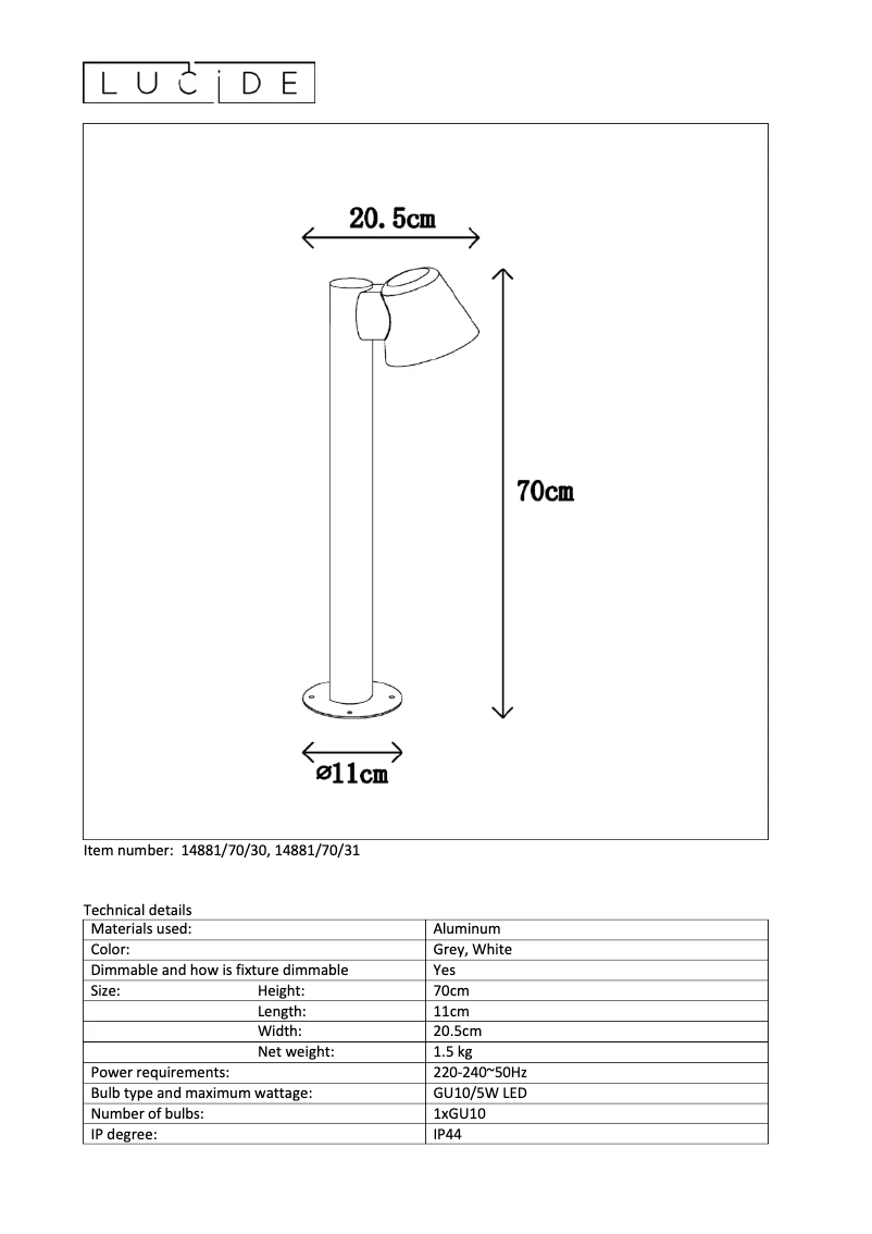 Image de la première page du manuel de l'appareil Dingo 14881/70/30