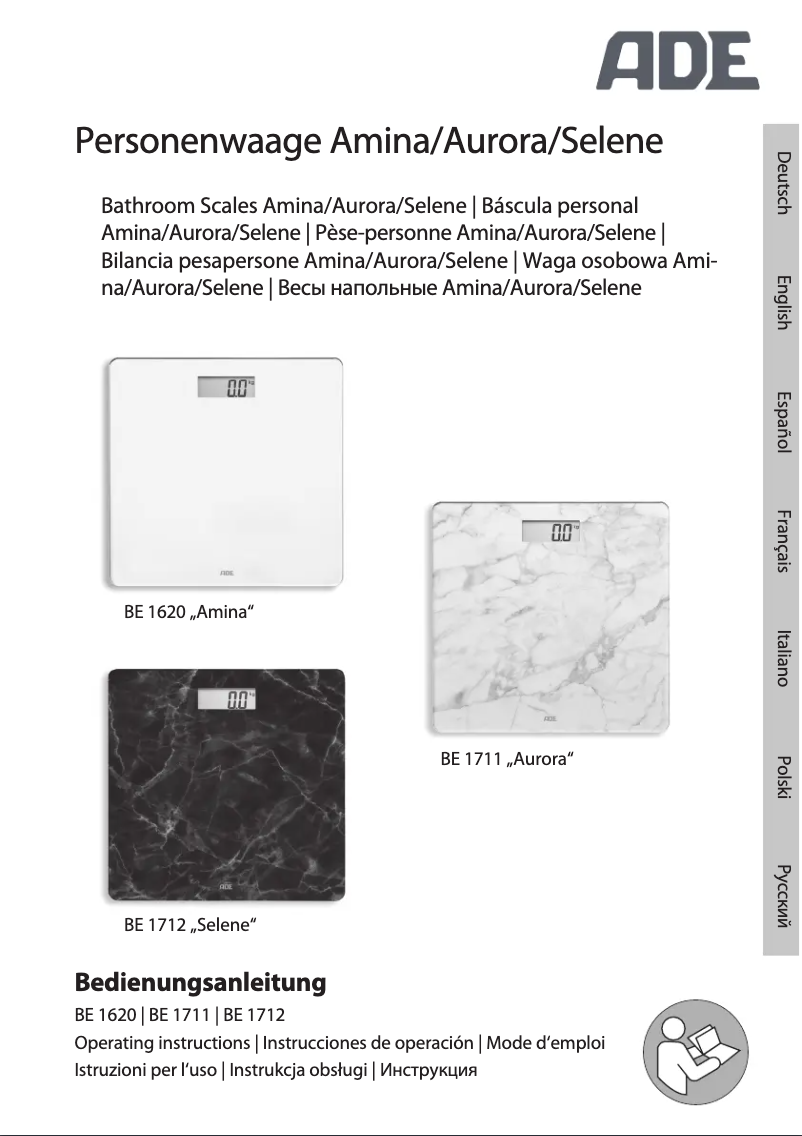 Page 1 de la notice Manuel utilisateur ADE Amina BE 1620