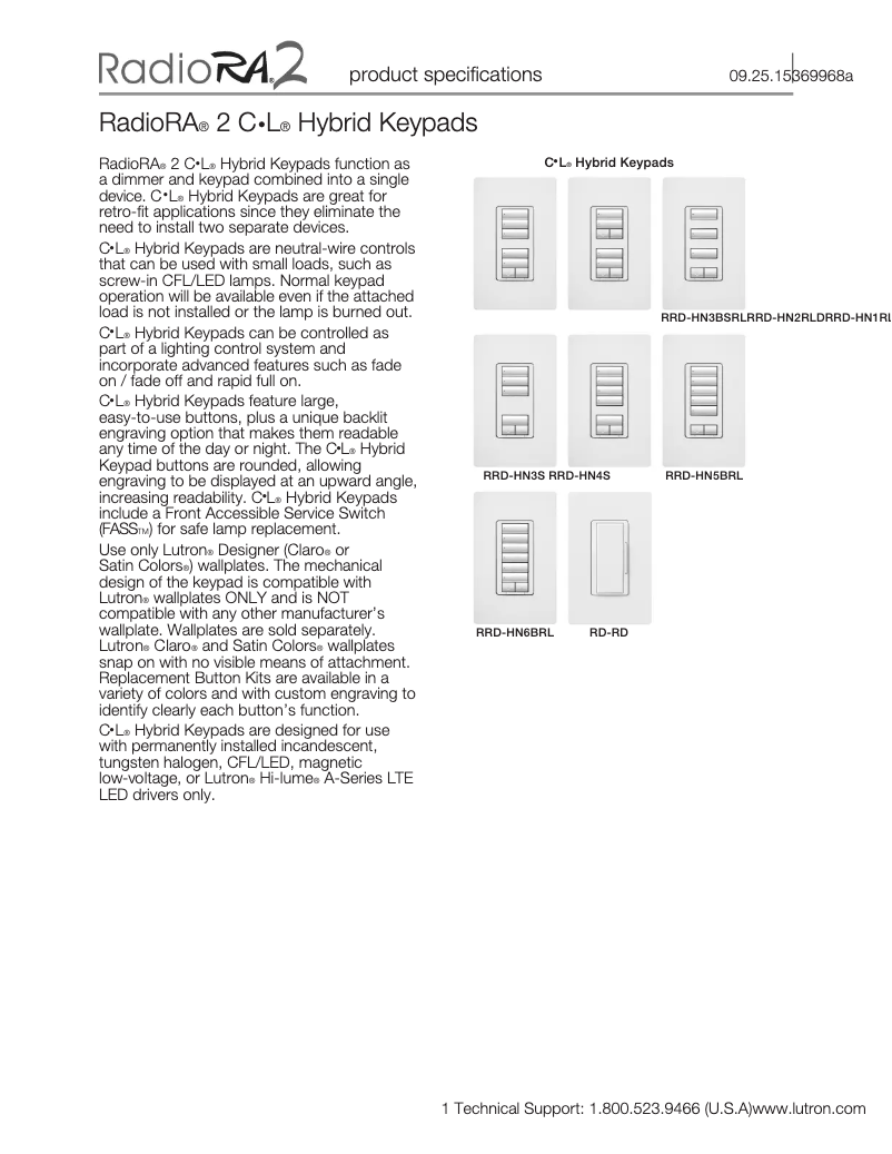 Image de la première page du manuel de l'appareil RRD-W3BRL