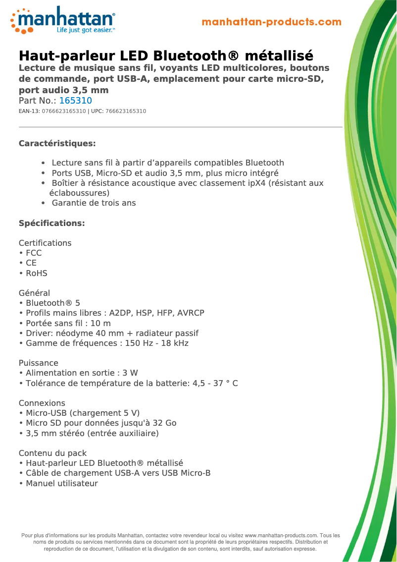 Image de la première page du manuel de l'appareil 165310