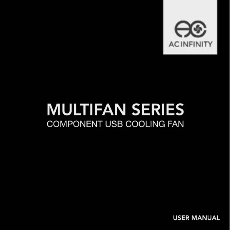 Página 1 del manual Manual de usuario AC Infinity Multifan S3 USB Mini