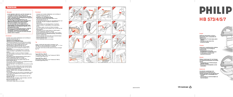 Page 1 de la notice Manuel utilisateur Philips HB573