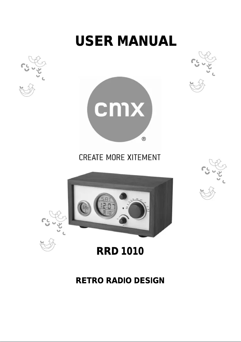 Page n°1 - Manuel utilisateur CMX RRD 1010