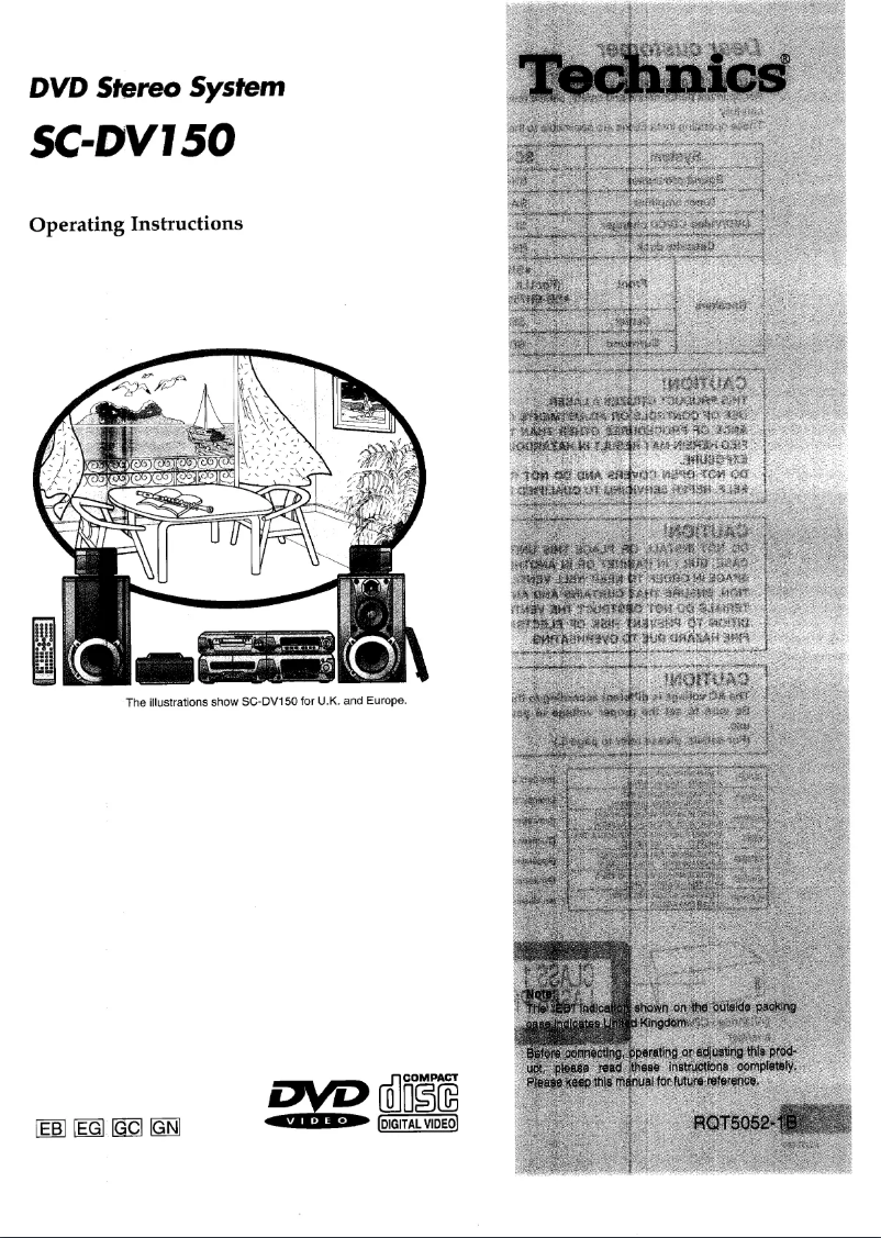 Image de la première page du manuel de l'appareil SC-DV150