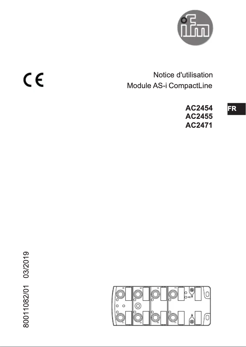 Page n°1 - Manuel utilisateur IFM AC2471