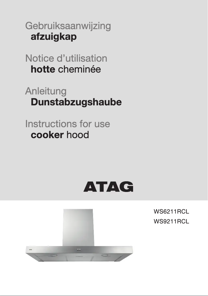 Page 1 de la notice Manuel utilisateur Atag WS6211RCL