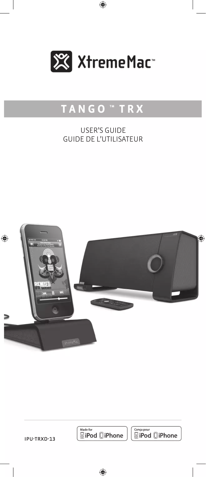 Page n°1 - Manuel utilisateur Xtrememac Tango TRXD