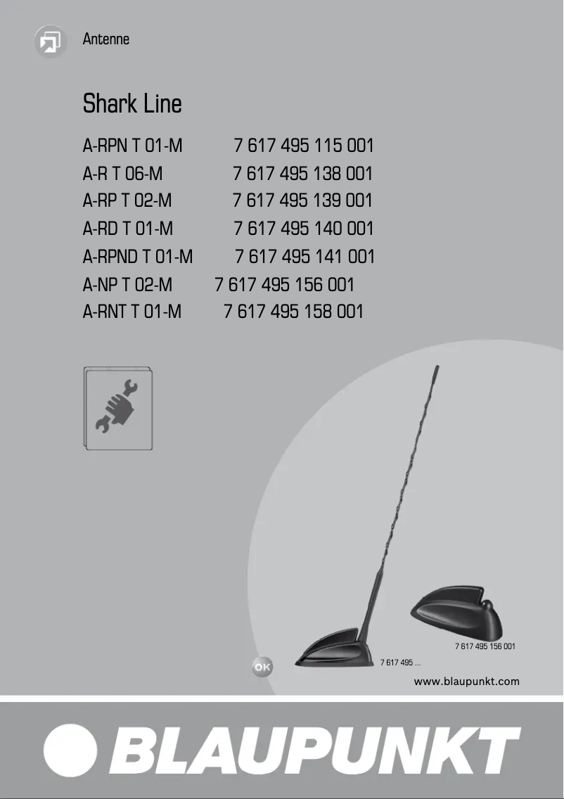 Page n°1 - Manuel utilisateur Blaupunkt Shark Line A-NP T 02-M