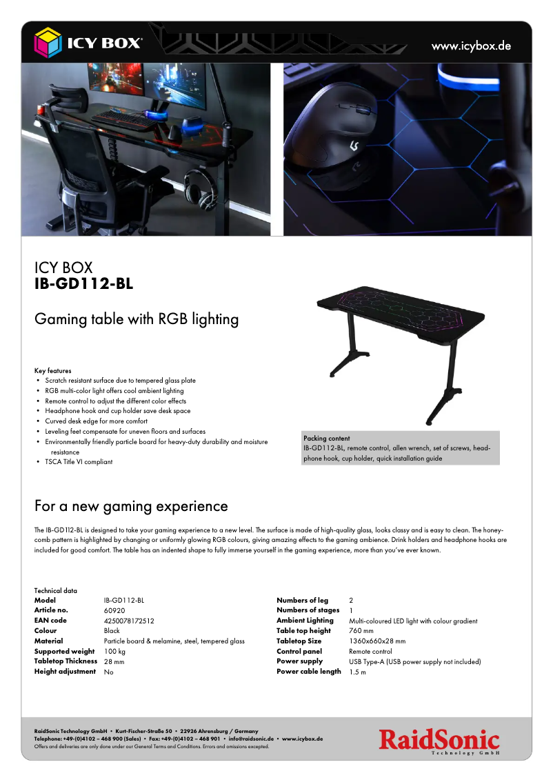 Image de la première page du manuel de l'appareil IB-GD112