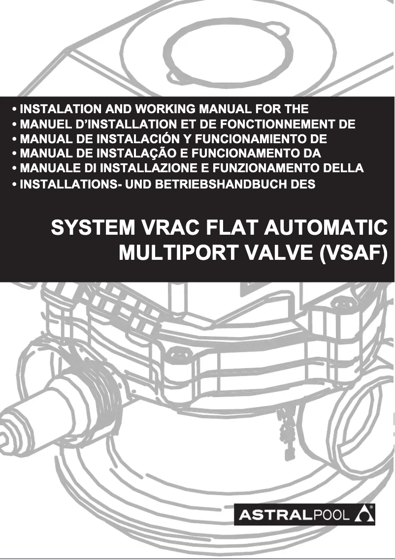 Page 1 de la notice Manuel utilisateur AstralPool System VRAC FLAT