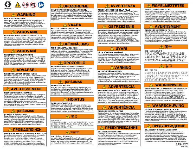 Page n°1 - Manuel utilisateur Graco Airless Finishing Kit 19B968