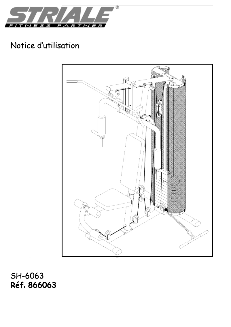 Image de la première page du manuel de l'appareil SH-6063