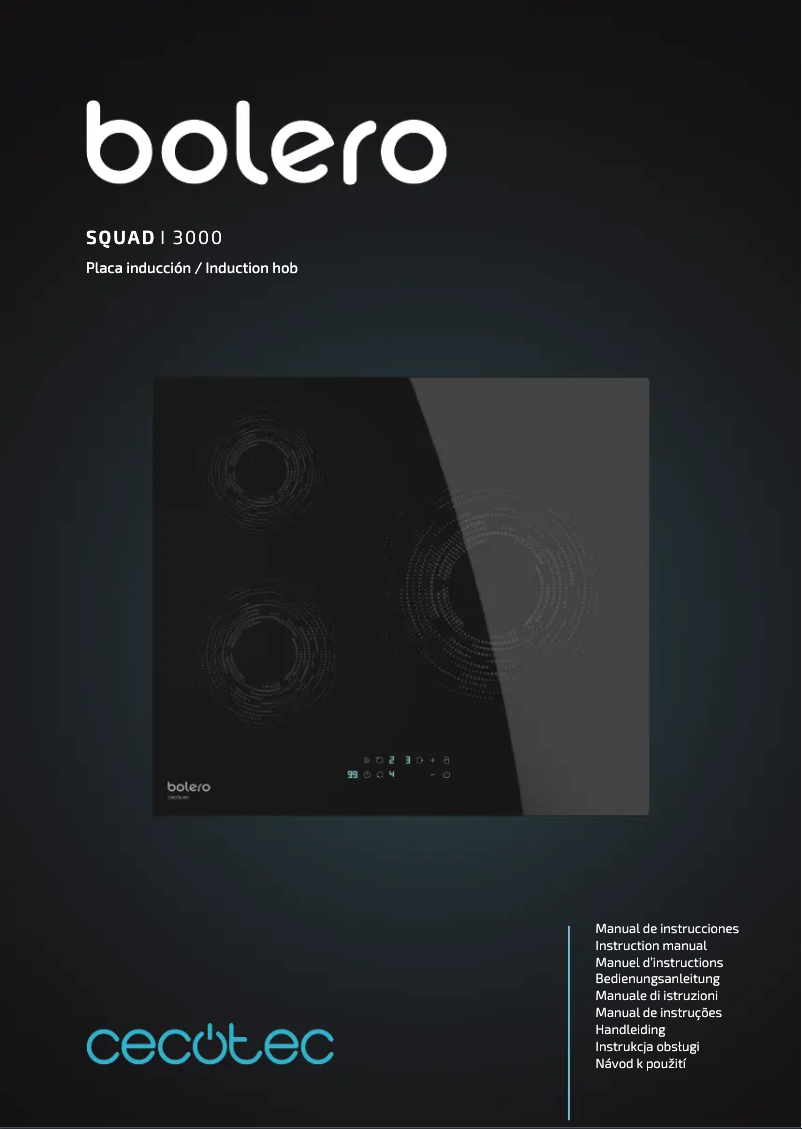 Image de la première page du manuel de l'appareil Bolero Squad I 3000