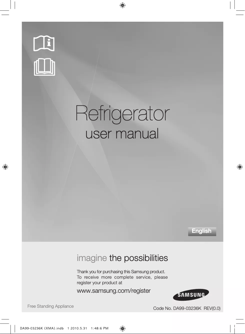 Page n°1 - Manuel utilisateur Samsung RL43THCTS