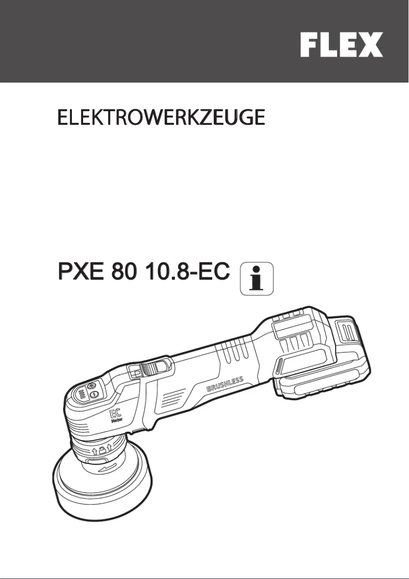 Image de la première page du manuel de l'appareil PXE 80 10.8-EC-0