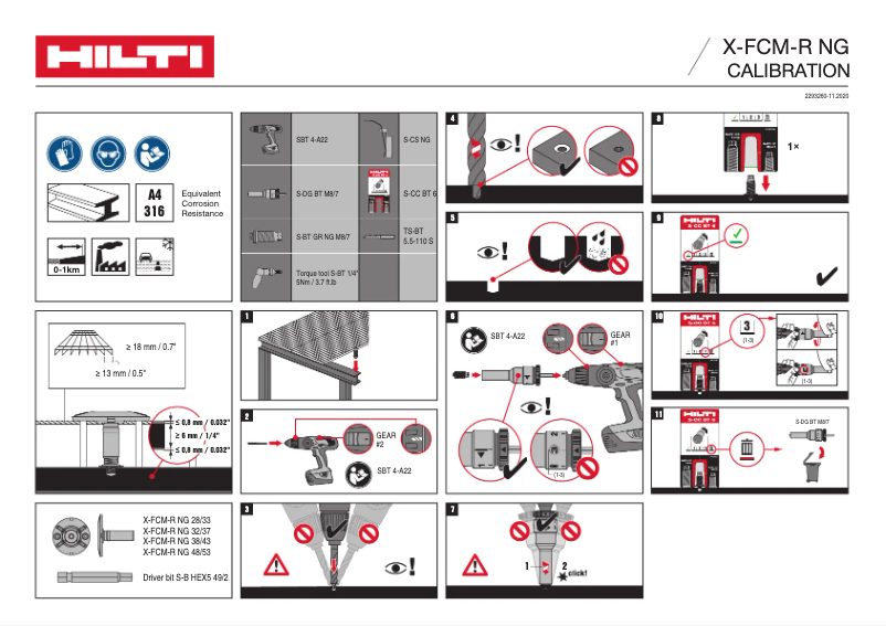 Página 1 del manual Manual de usuario Hilti X-FCM-R NG