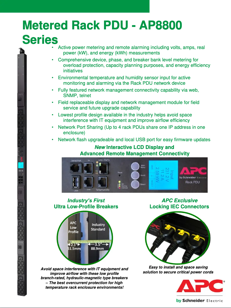 Page n°1 - Manuel utilisateur APC AP8702S-NA
