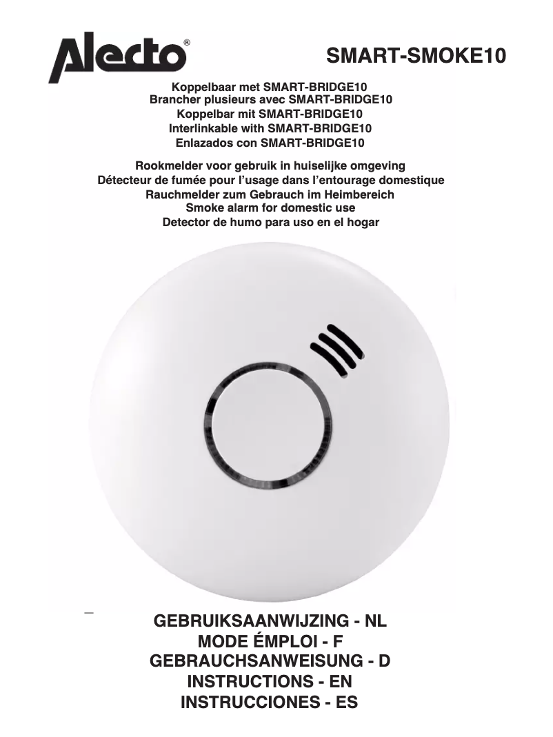 Imagen de la primera página del manual del dispositivo SMART-SMOKE10