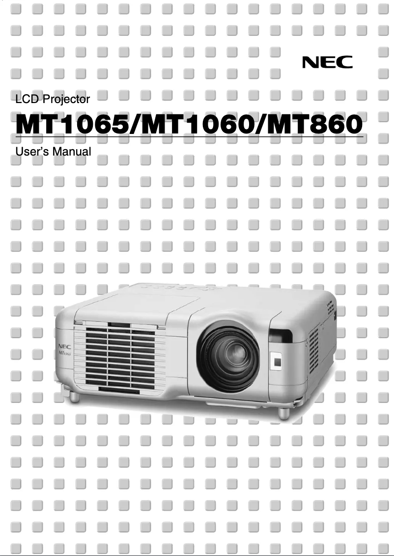 Image de la première page du manuel de l'appareil MT1060