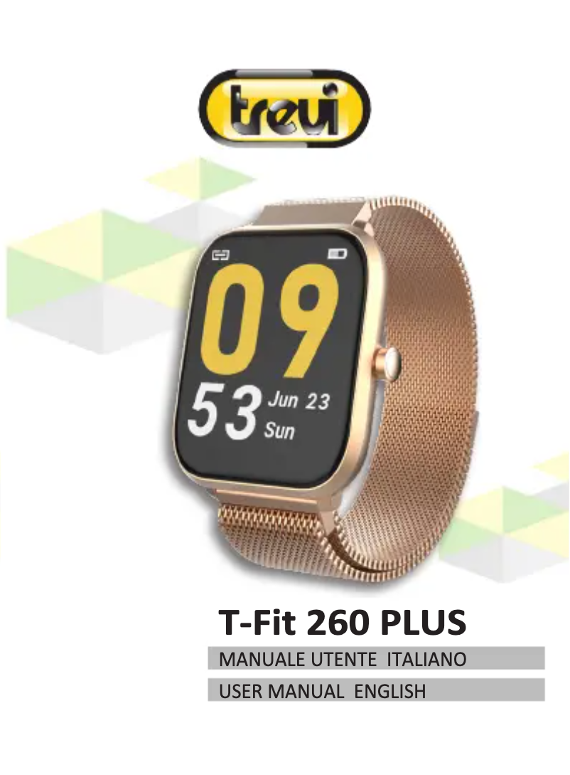 Image de la première page du manuel de l'appareil T-FIT 260 Plus