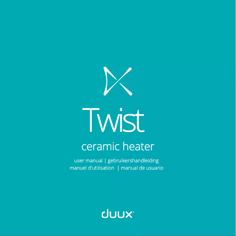 Page n°1 - Manuel utilisateur Duux Twist DXFH01