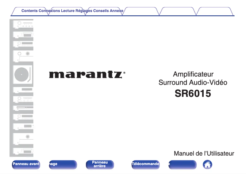 Page n°1 - Manuel utilisateur Marantz SR6015