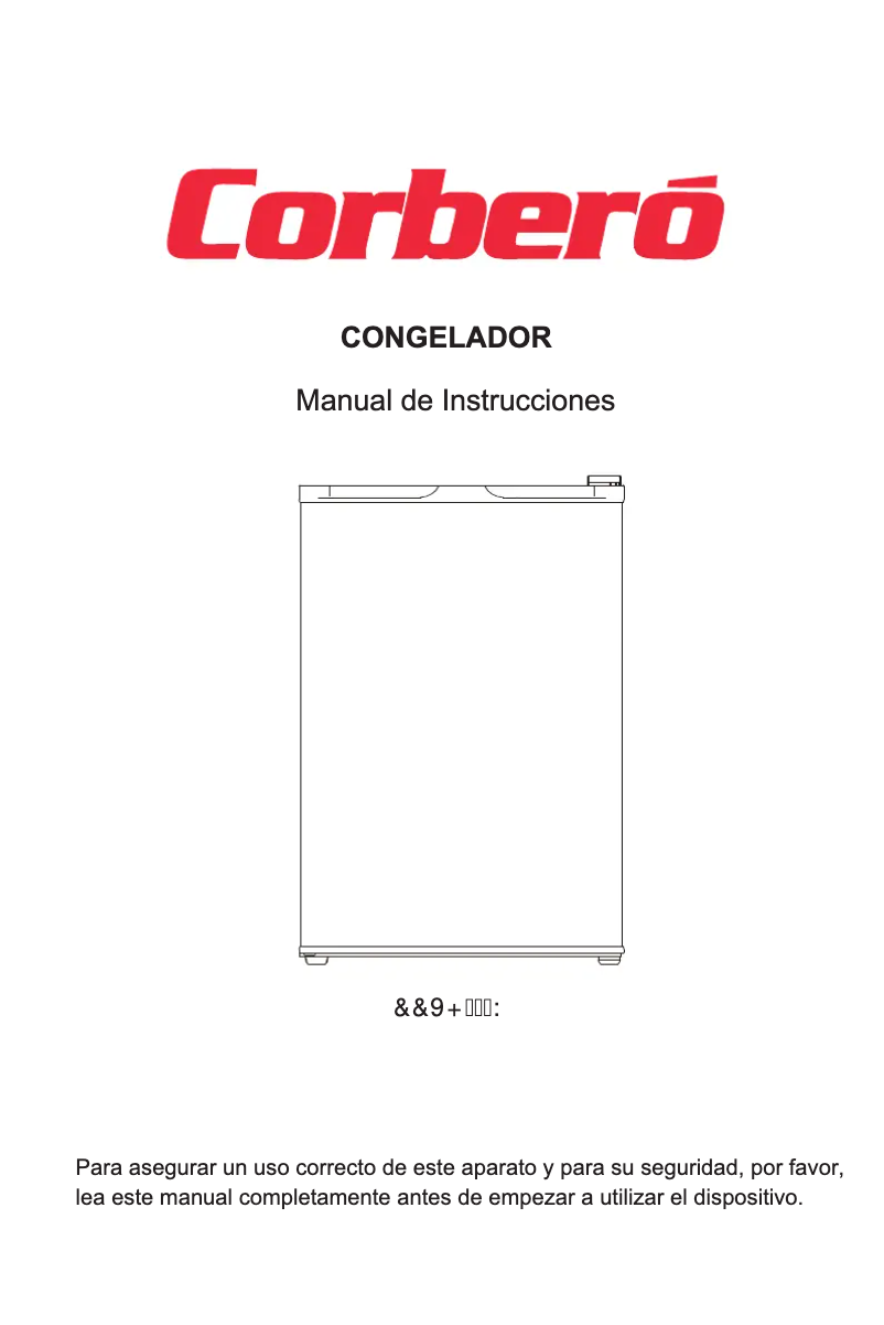 Page 1 de la notice Manuel utilisateur Corbero CCVH821W