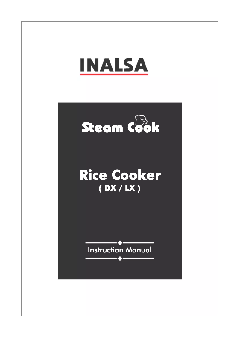 Página 1 del manual Manual de usuario Inalsa Steam Cook LX